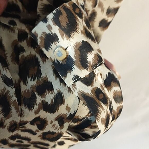 Roar Animal Print Beaded & Embroidered Blouse - Picture 8 of 10